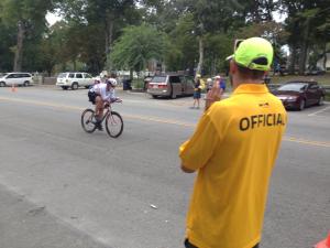 waving at my peeps working the penalty tent